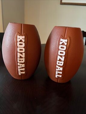 KOOZBALL Football-Shaped Can Coolers - Brown (Set of 2)